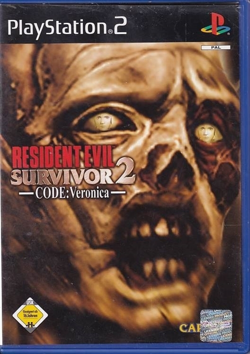 Resident Evil Survivor 2 Code Veronica - German cover - PS2 (A Grade) (Used) (eng)